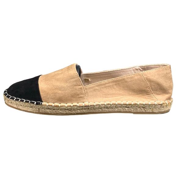 Zara Women's Esparto Black Tan Slip On Espadrilles Size 40 US 9 - Picture 3 of 11